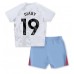 Aston Villa Moussa Diaby #19 Replika Babykläder Borta matchkläder barn 2023-24 Korta ärmar (+ Korta byxor)